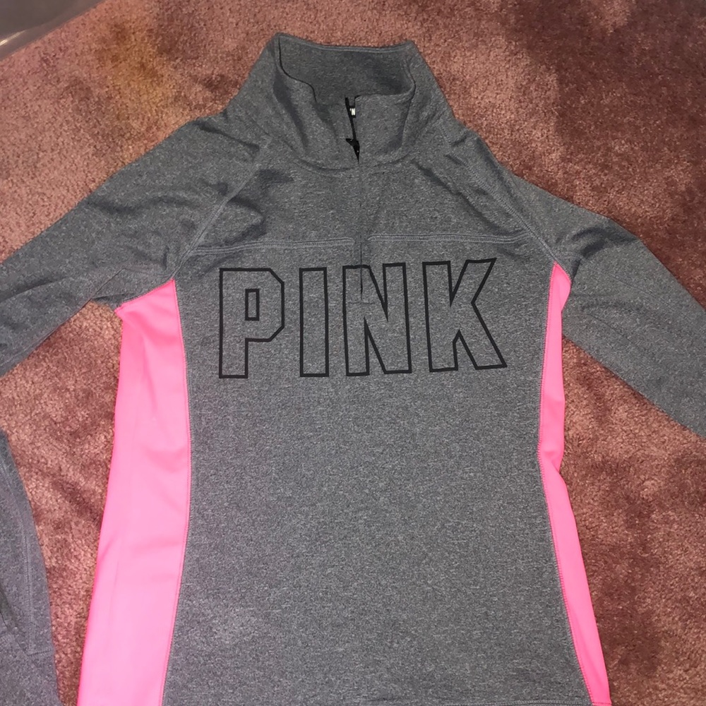 Victoria secret PINK workout jacket-quarter zip💕